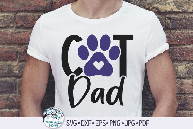 Cat Dad SVG SVG Wispy Willow Designs 
