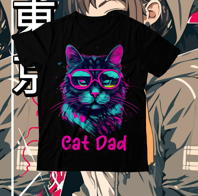 Cat Dad T-Shirt Design, Cat Dad SVG Cut File , Best Cat Ever Sublimation Design, Cat Clipart Design, Cat Graphic T-Shirt Design,Cat SVG Cut File, Cat SVG Bundle, Cat Retro SVG SVG BlackCatsMedia 