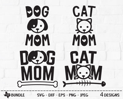 Cat Dog Mom Bundle | Pet SVG SVG Texas Southern Cuts 