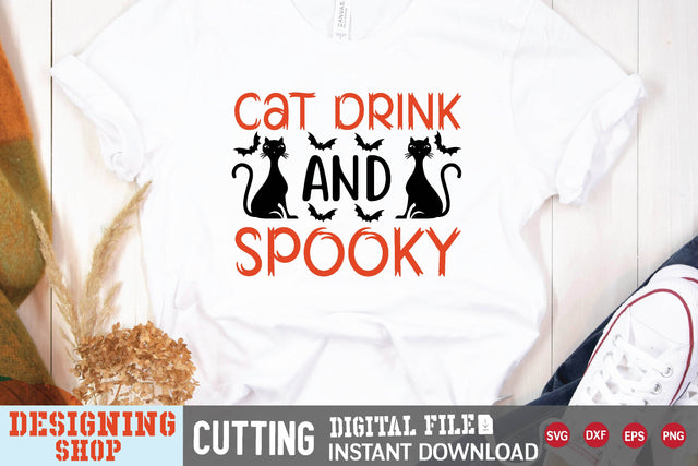 cat drink and spooky svg SVG sk.swapon Roy 