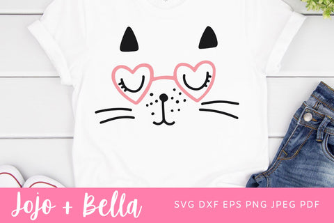 Cat Face Svg Bundle, cute kitten face svg, cute cat face svg, cat faces svg, face svg, cat svg bundle, cat image, kitten svg cricut SVG Jojo&Bella 