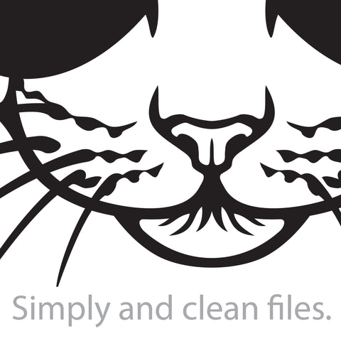 Cat face with sunglasses SVG TribaliumArtSF 