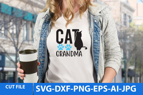 Cat Grandma SVG Cut File SVG BlackCatsMedia 