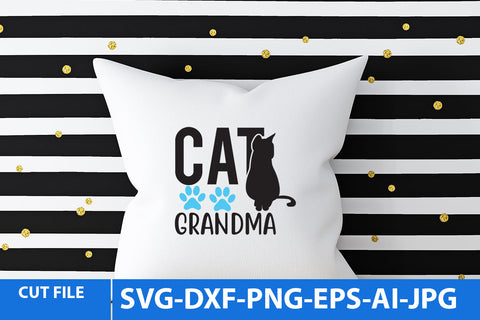 Cat Grandma SVG Cut File SVG BlackCatsMedia 
