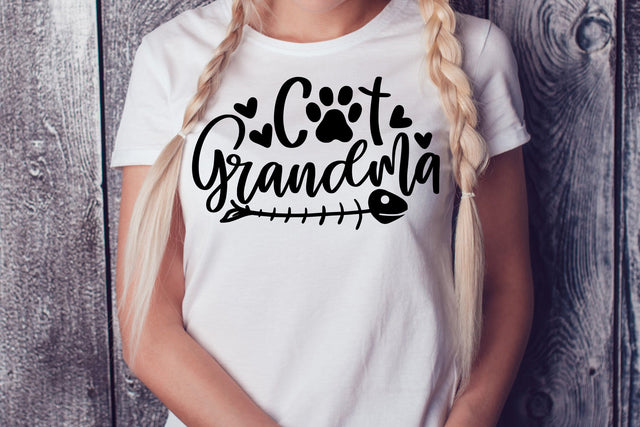 Cat Grandma SVG SVG dapiyupi store 