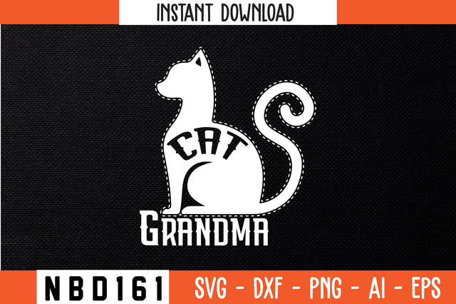 CAT GRANDMA T-Shirt Design SVG Nbd161 