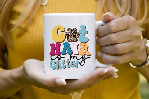 Cat Hair is My Glitter Sublimation SVGArt 
