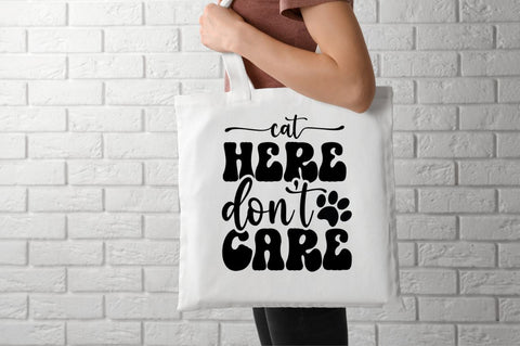 Cat here don't care SVG SVG DESIGNISTIC 