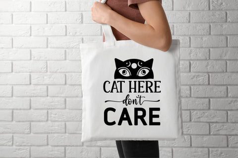 Cat here don't care SVG SVG DESIGNISTIC 