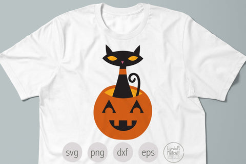 Cat in Jack-O-Lantern SVG for Halloween SVG Lynda M Metcalf 