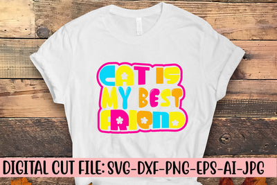 Cat Is My Best Friend Retro SVG SVG Syaman 