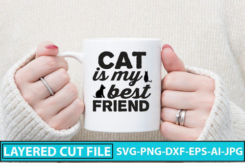 Cat Is My Best Friend SVG Cut File SVG Syaman 