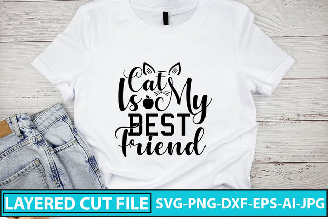 Cat Is My Best Friend SVG Cut File SVG Syaman 