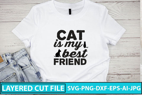 Cat Is My Best Friend SVG Cut File SVG Syaman 