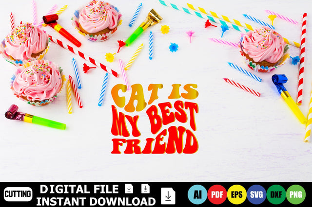 Cat is My Best Friend SVG Shahin alam 