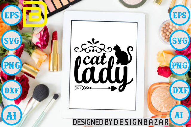 Cat Lady SVG Craftlabsvg24 