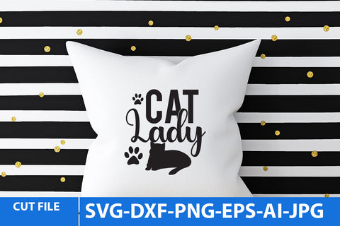Cat Lady SVG Cut File SVG BlackCatsMedia 