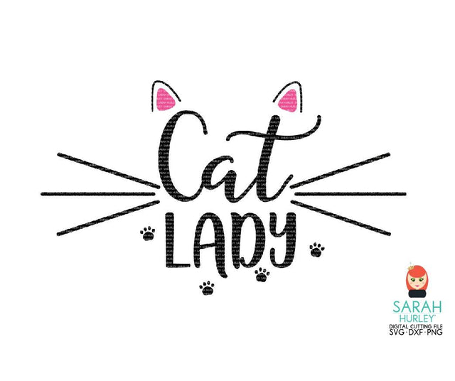 Cat Lady SVG Sarah Hurley 
