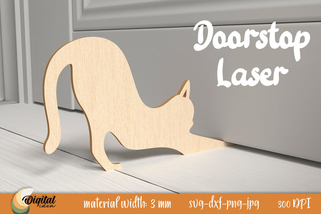Cat Laser Cut. Doorstops Laser Cut. Doorstop Home Decor SVG Evgenyia Guschina 