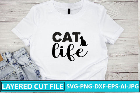 Cat Life SVG Cut File SVG Syaman 