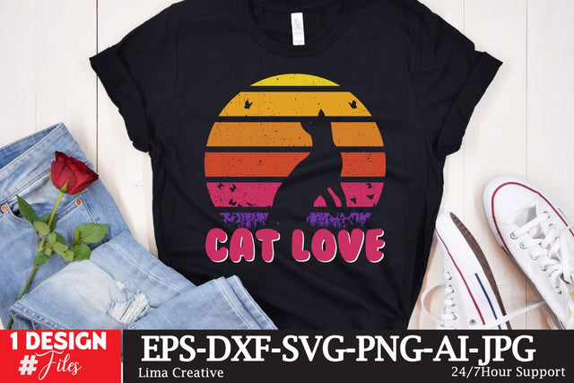 Cat Love SVG Cute File SVG Insomnia Std 