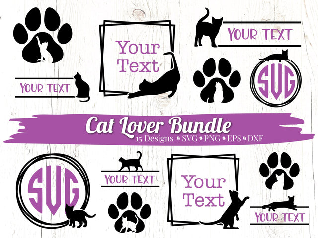 Cat Lover SVG Bundle SVG Caffeinated SVGs 