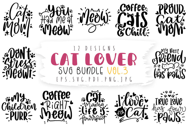 Cat Lover SVG Bundle SVG dapiyupi store 