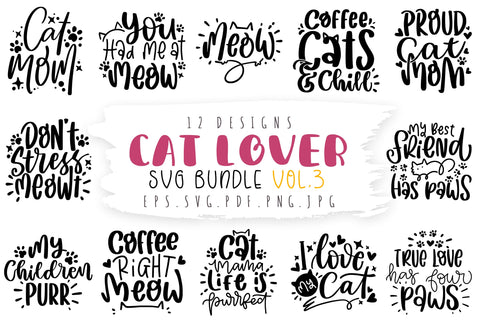 Cat Lover SVG Bundle SVG dapiyupi store 