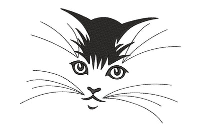 Cat Machine Embroidery Design,face mask embroidery Design, cat face embroidery, 4 sizes. Embroidery/Applique DESIGNS ArtEMByNatalia 