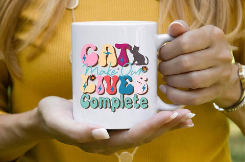 Cat Make Our Lives Complete Sublimation SVGArt 