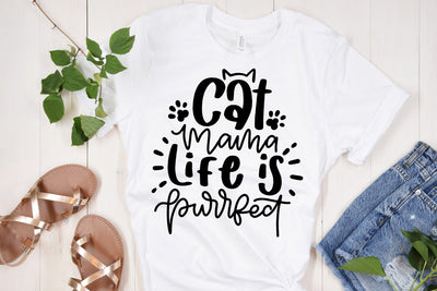 Cat Mama Life Is Purrfect SVG SVG dapiyupi store 