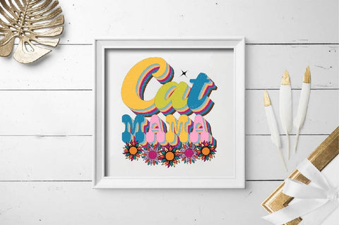 CAT MAMA Sublimation SVGArt 