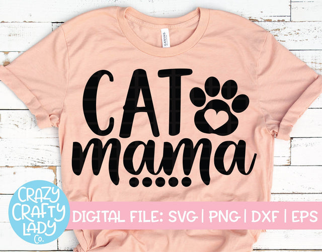Cat Mama SVG Crazy Crafty Lady Co. 