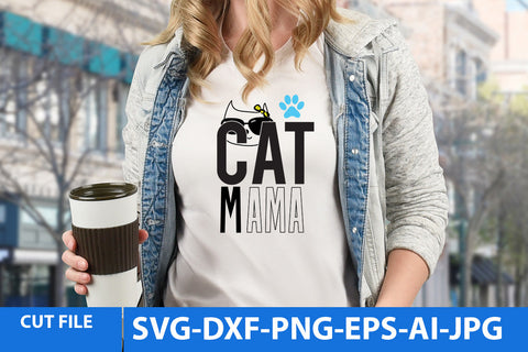 Cat Mama SVG Cut File SVG BlackCatsMedia 