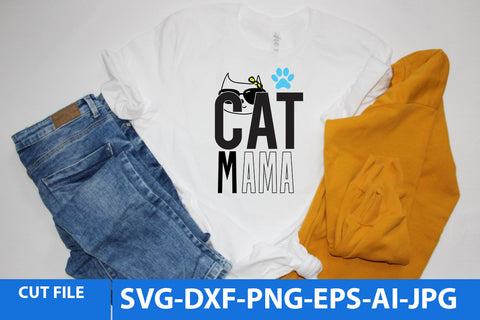 Cat Mama SVG Cut File SVG BlackCatsMedia 
