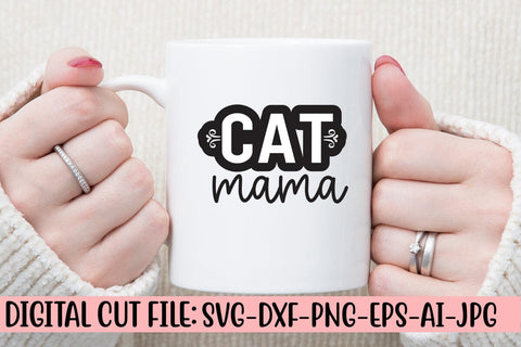 Cat Mama SVG Cut File SVG Syaman 