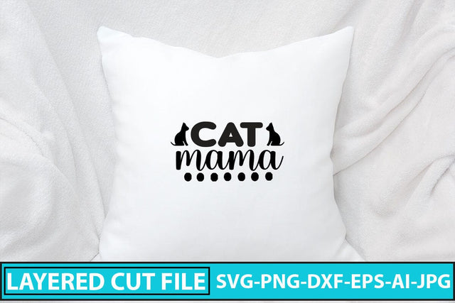 Cat Mama SVG Cut File SVG Syaman 