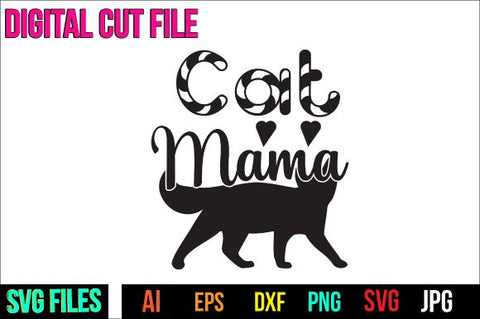 Cat Mama SVG Design SVG BlackCatsMedia 