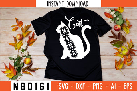 CAT MAMA T-Shirt Design SVG Nbd161 