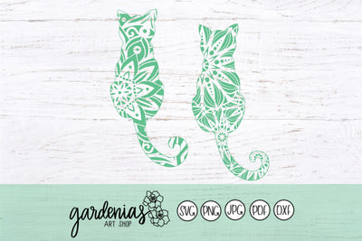 Cat Mandalas SVG Gardenias Art Shop 