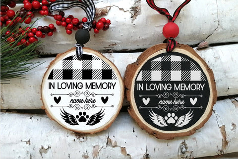 Cat Memorial Christmas Ornament In Loving Memory Pet SVG OrangeBrushStudio 