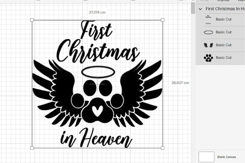 Cat Memorial Ornament, Xmas Round Ornament SVG SVG OrangeBrushStudio 