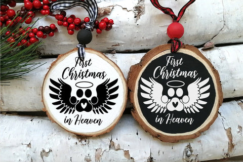 Cat Memorial Ornament, Xmas Round Ornament SVG SVG OrangeBrushStudio 