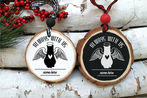 Cat Memorial SVG | Angel Cat | Christmas Memorial Ornament SVG OrangeBrushStudio 