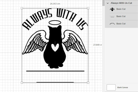 Cat Memorial SVG | Angel Cat | Christmas Memorial Ornament SVG OrangeBrushStudio 