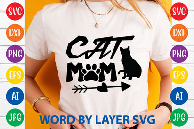 Cat Mom, Cat SVG Design SVG Rafiqul20606 