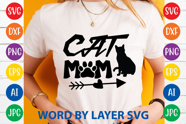 Cat Mom, Cat SVG Design SVG Rafiqul20606 