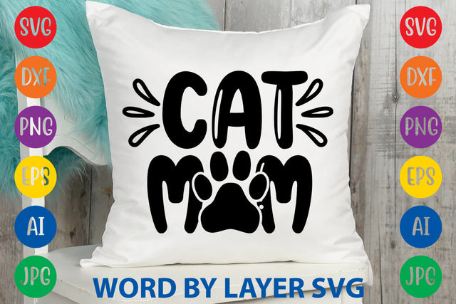 Cat Mom, Cat SVG Design SVG Rafiqul20606 