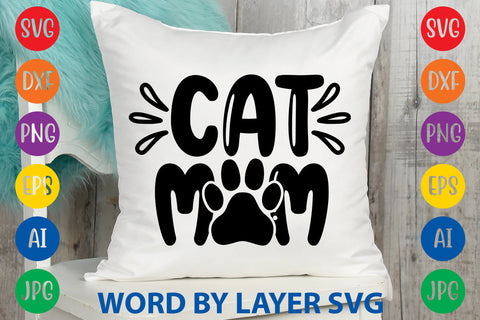Cat Mom, Cat SVG Design SVG Rafiqul20606 