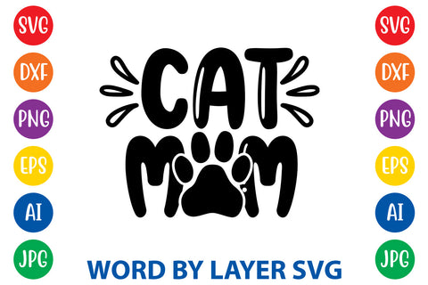 Cat Mom, Cat SVG Design SVG Rafiqul20606 